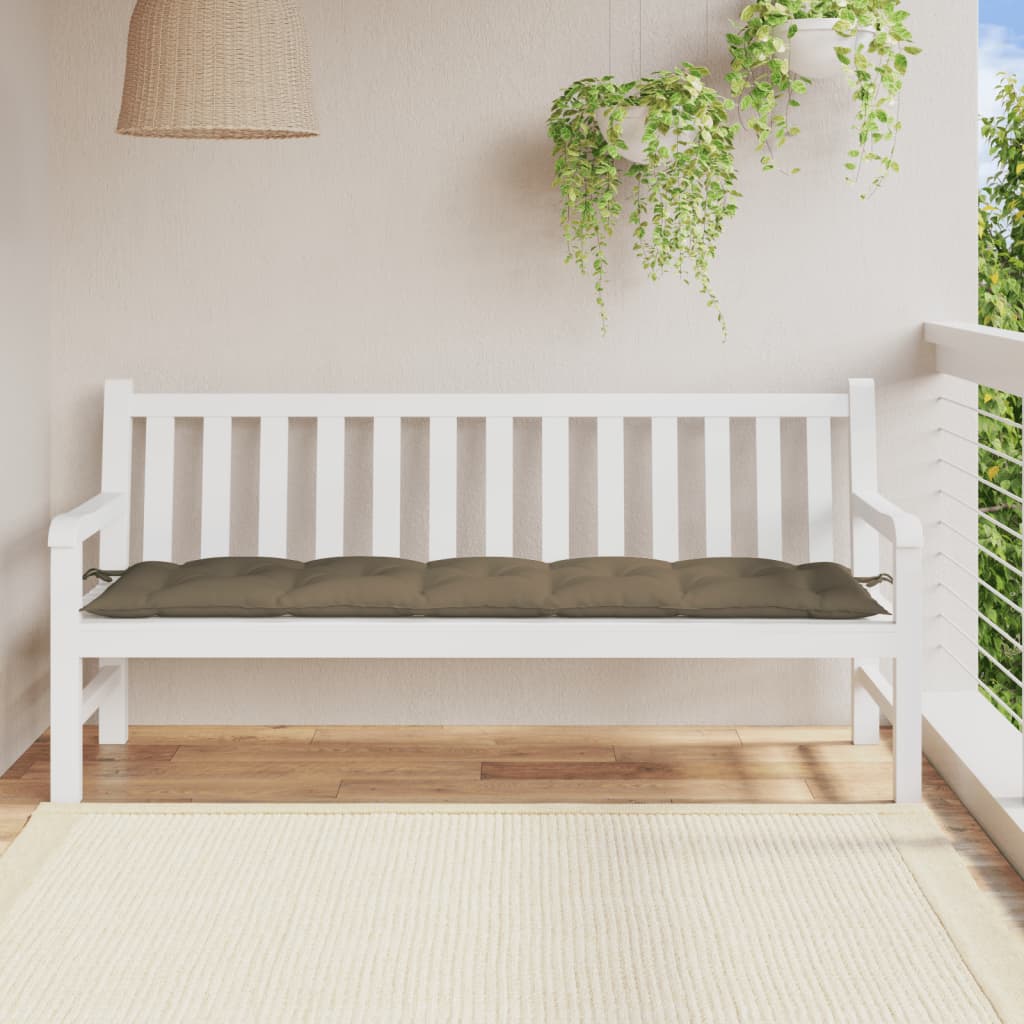 Μαξιλάρι Πάγκου Κήπου Taupe Μελανζέ 180x50x7 εκ. Ύφασμα 3