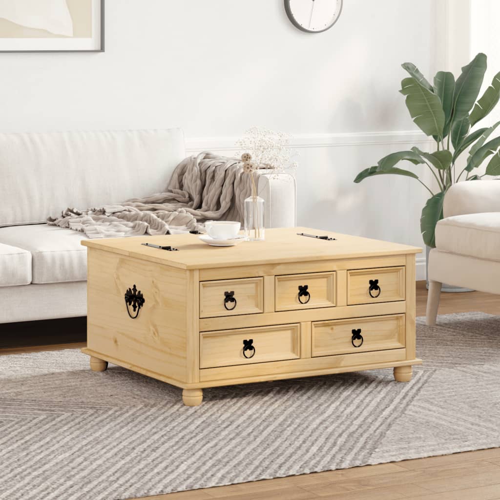 Κουτί Αποθήκευσης Corona 90 x 78 x 45 εκ. από Μασίφ Ξύλο Πεύκου 3
