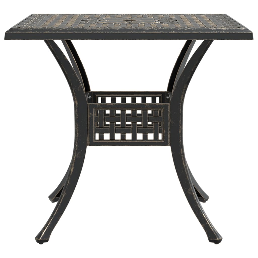 Τραπέζι Κήπου Μπρονζέ 80 x 80 x 75 εκ. από Χυτό Αλουμίνιο 6