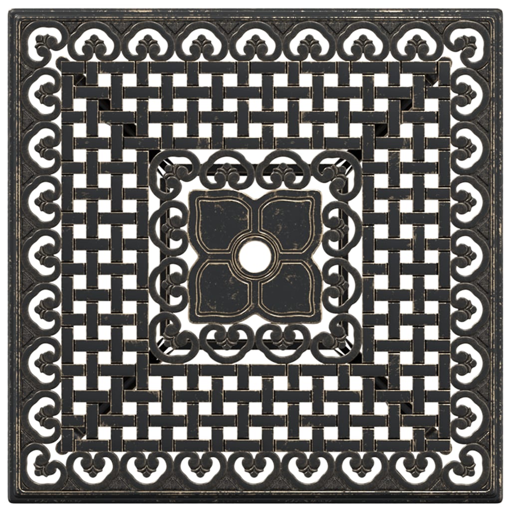 Τραπέζι Κήπου Μπρονζέ 80 x 80 x 75 εκ. από Χυτό Αλουμίνιο 8