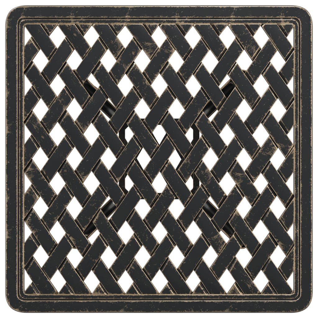 Τραπέζι Κήπου Μπρονζέ 53 x 53 x 53 εκ. από Χυτό Αλουμίνιο 8