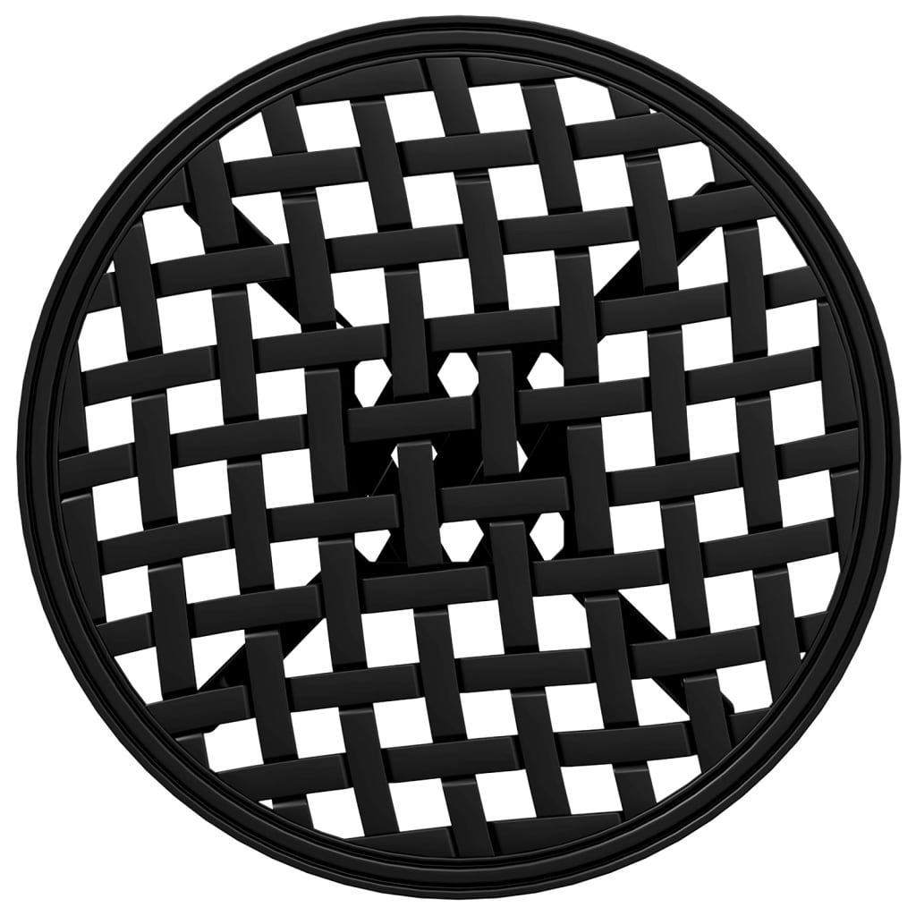 Τραπέζι Κήπου Μαύρο Ø48x53 εκ. από Χυτό Αλουμίνιο 8