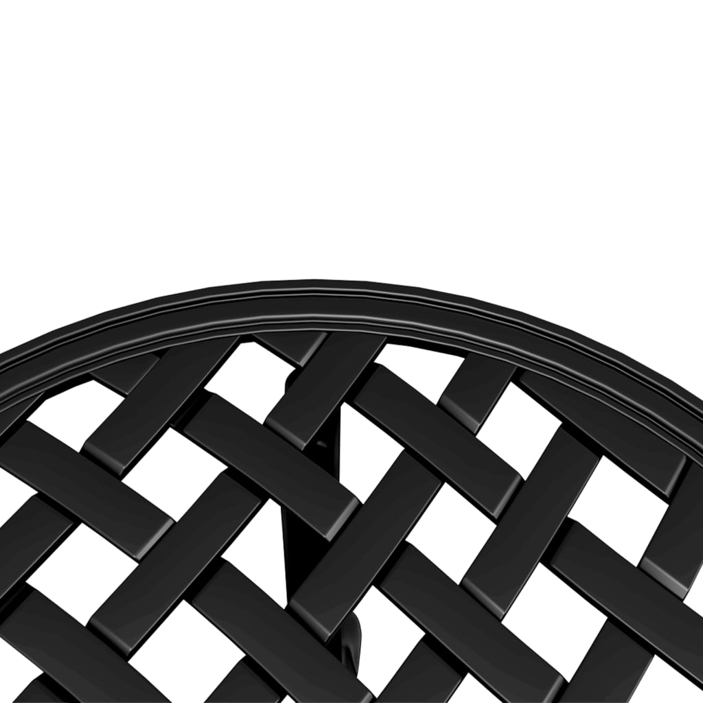 Τραπέζι Κήπου Μαύρο Ø48x53 εκ. από Χυτό Αλουμίνιο 9