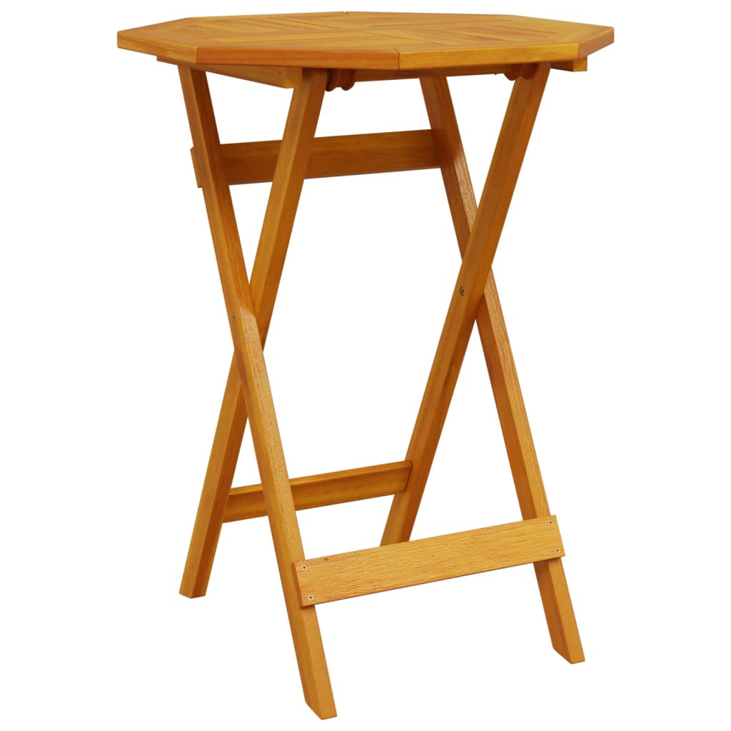 Τραπέζι Κήπου Πτυσσόμενο Ø60x75 εκ. Μασίφ Ξύλο Ακακίας 6