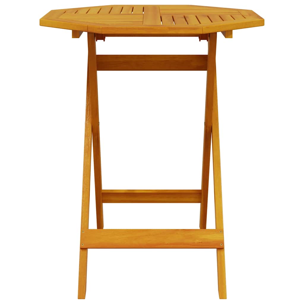 Τραπέζι Κήπου Πτυσσόμενο Ø70x75 εκ. Μασίφ Ξύλο Ακακίας 4