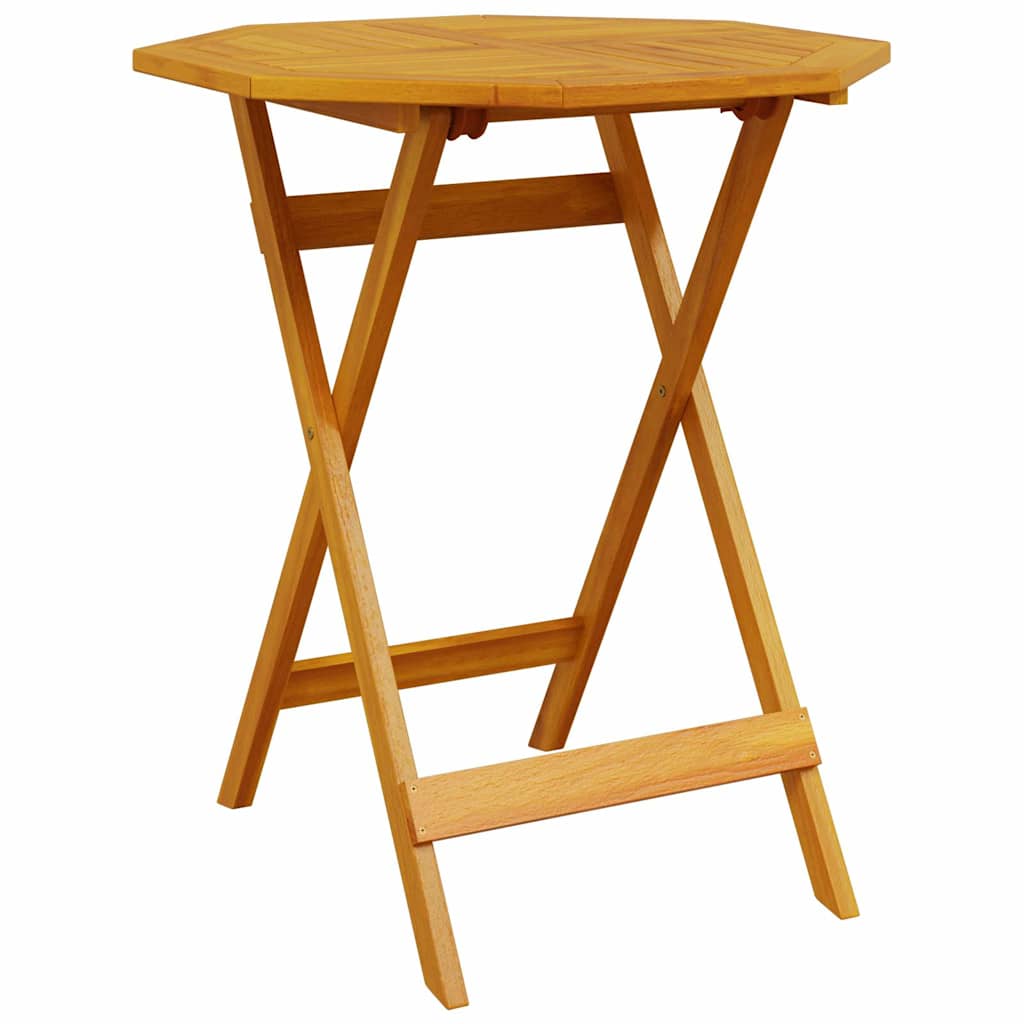 Τραπέζι Κήπου Πτυσσόμενο Ø70x75 εκ. Μασίφ Ξύλο Ακακίας 6