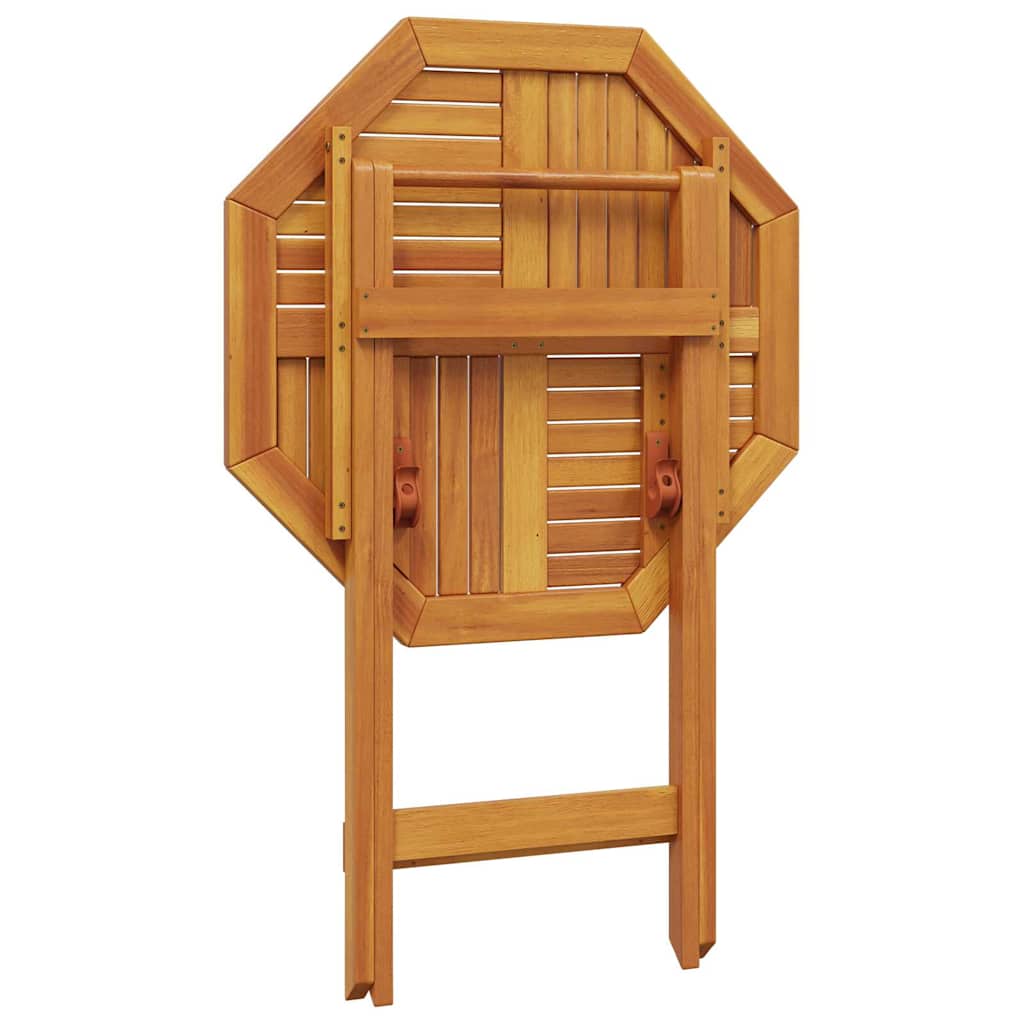 Τραπέζι Κήπου Πτυσσόμενο Ø70x75 εκ. Μασίφ Ξύλο Ακακίας 9