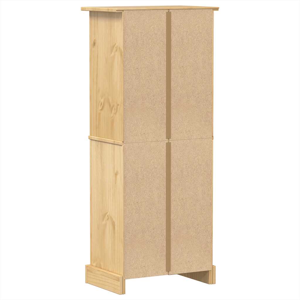 Ραφιέρα Κρασιών Corona 56x35x134,5 εκ. από Μασίφ Ξύλο Πεύκου 6