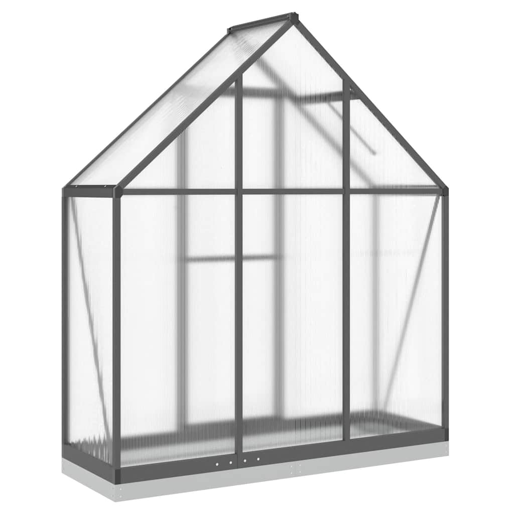 Θερμοκήπιο με Πλαίσιο Βάσης Ανθρακί 169x58x202 εκ. Αλουμίνιο 5