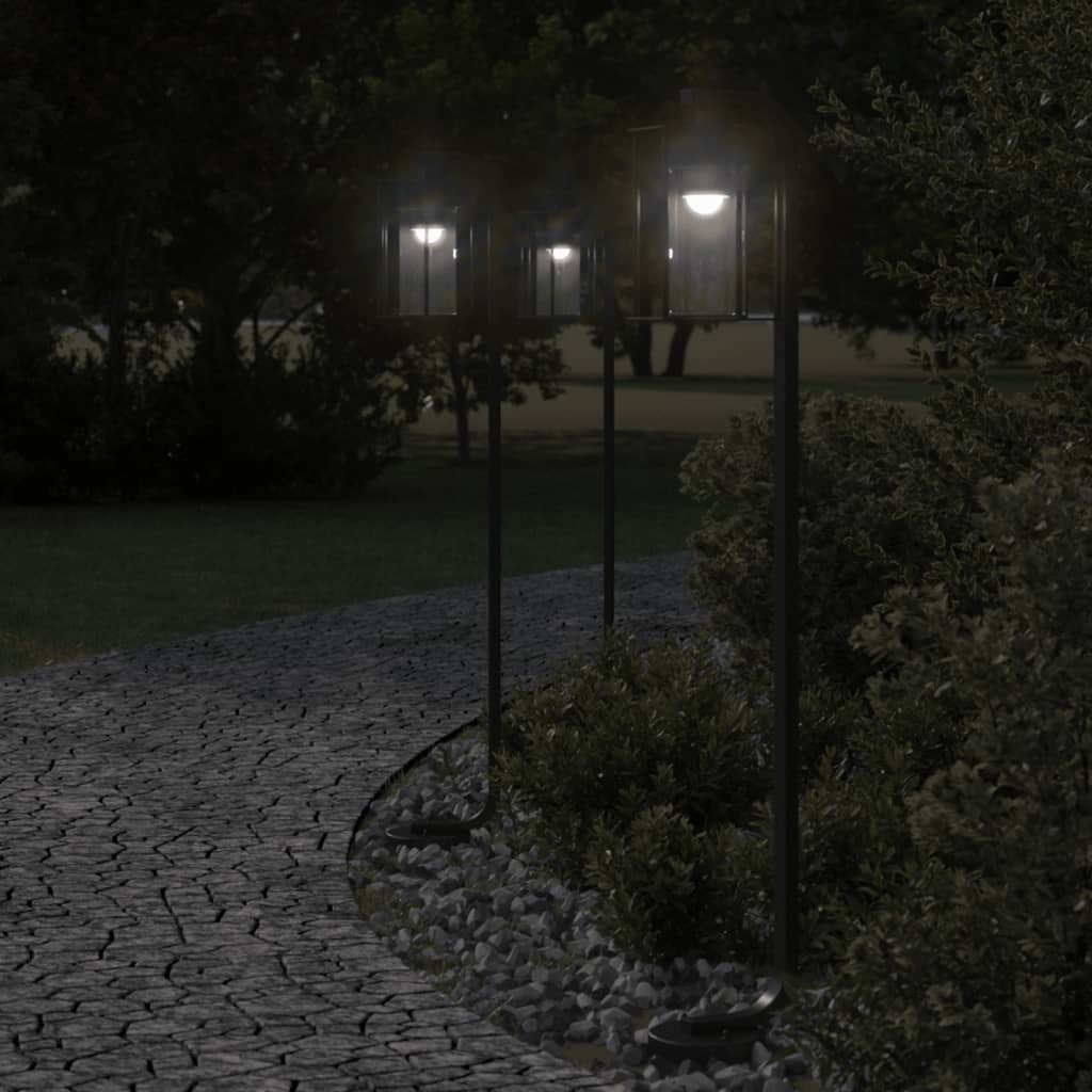 Φωτιστικό Δαπέδου Εξ. Χώρου Μαύρο 100 εκ. Ανοξείδωτο Ατσάλι 1