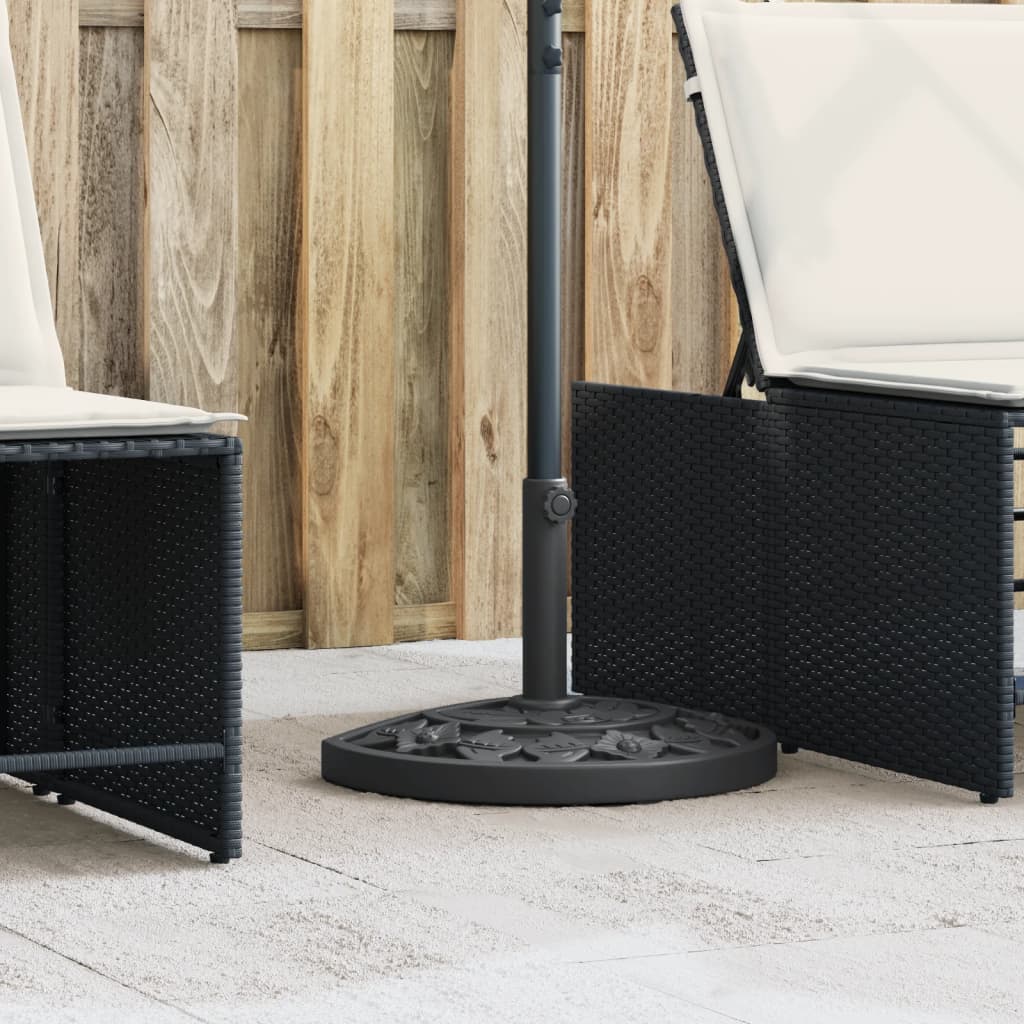 Βάση Ομπρέλας Ασημί για Ιστό Ø38/48 χιλ. 9 κ. Ημικυκλική 1