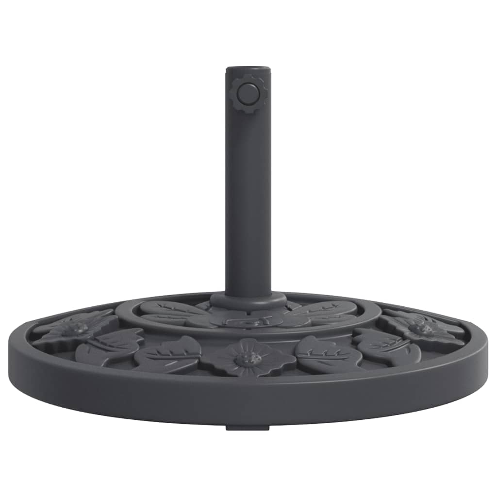 Βάση Ομπρέλας Ασημί για Ιστό Ø38/48 χιλ. 9 κ. Ημικυκλική 4