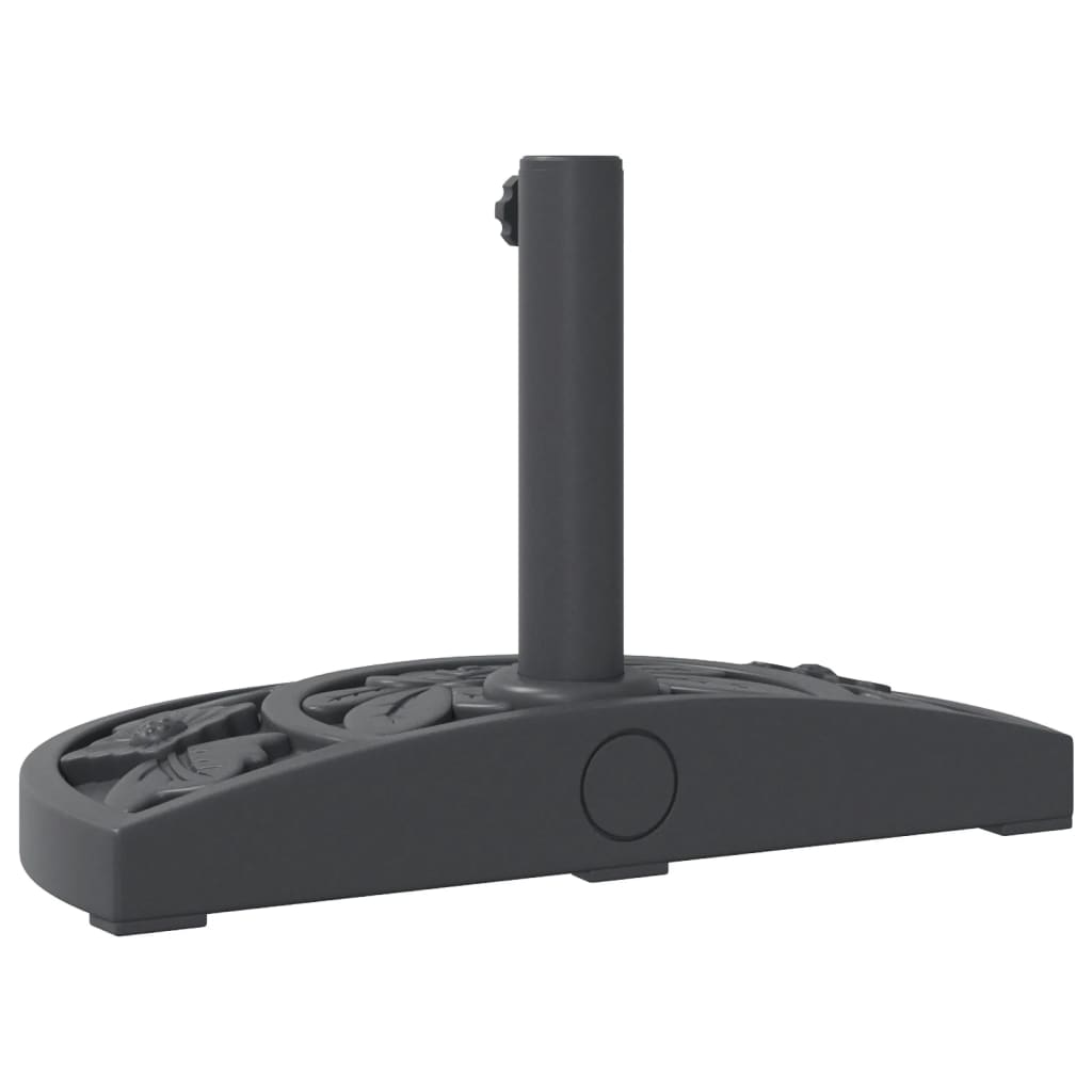 Βάση Ομπρέλας Ασημί για Ιστό Ø38/48 χιλ. 9 κ. Ημικυκλική 6