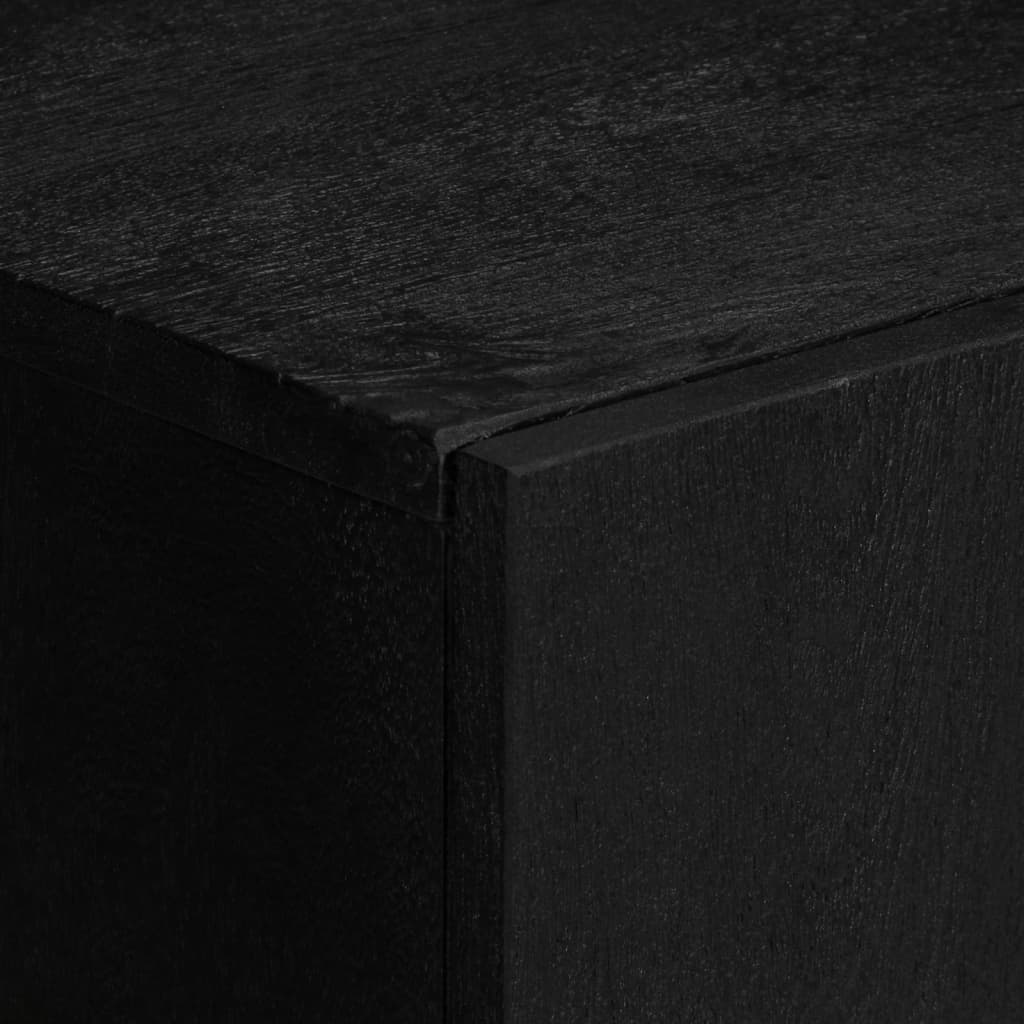 Συρταριέρα Μαύρη 90x33x75 εκ. από Επεξεργασμένο Ξύλο 6