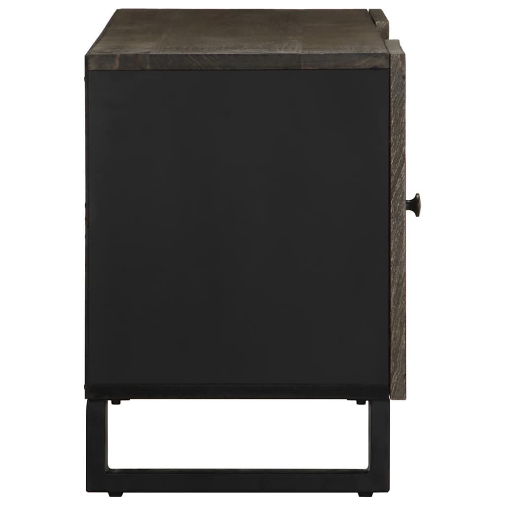 Έπιπλο Τηλεόρασης Μαύρο 105 x 33 x 46 εκ. από Μασίφ Ξύλο Μάνγκο 4