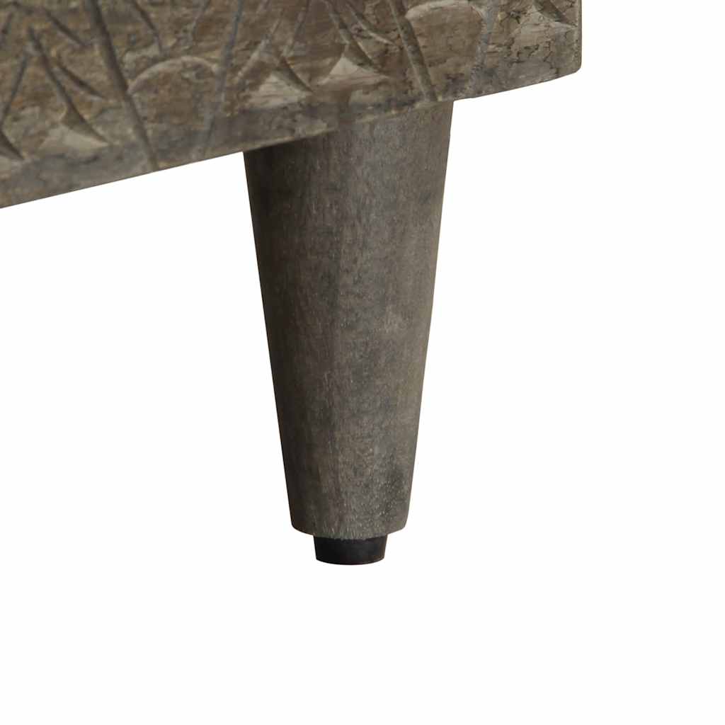 Έπιπλο Τηλεόρασης Μαύρο 100 x 33 x 46 εκ. από Μασίφ Ξύλο Μάνγκο 8