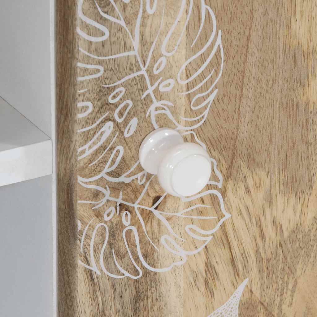 Έπιπλο Τηλεόρασης 80x31,5x46 εκ. από Μασίφ Ξύλο Μάνγκο 8