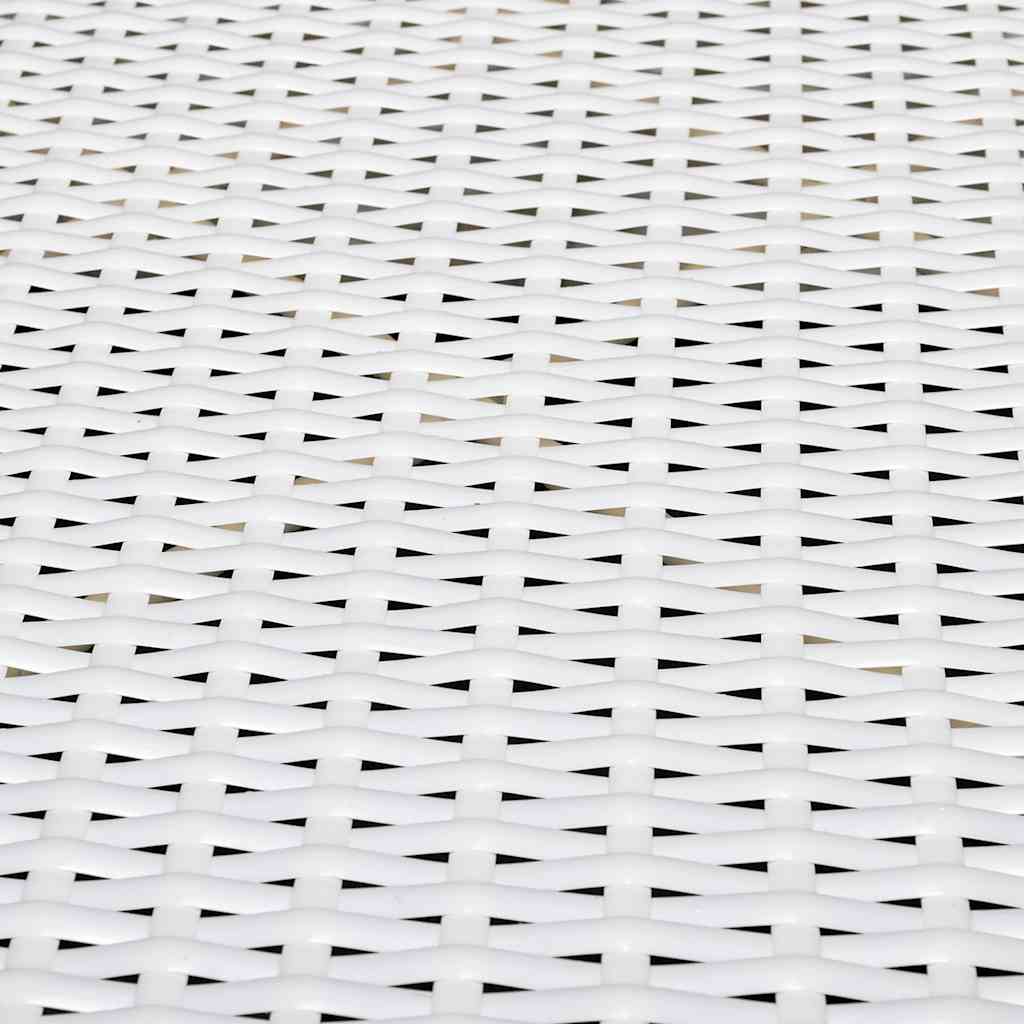 Σαλόνι Κήπου 8 Τεμαχίων Λευκό από Συνθετικό Ρατάν με Μαξιλάρια 5