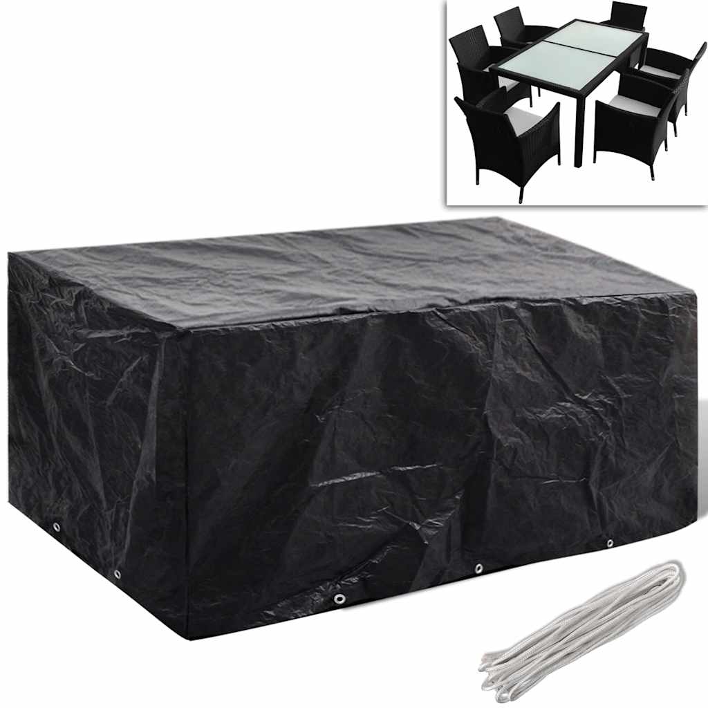 Κάλυμμα Επίπλων Κήπου με 8 Κρίκους 240 x 140 x 90 εκ. 1