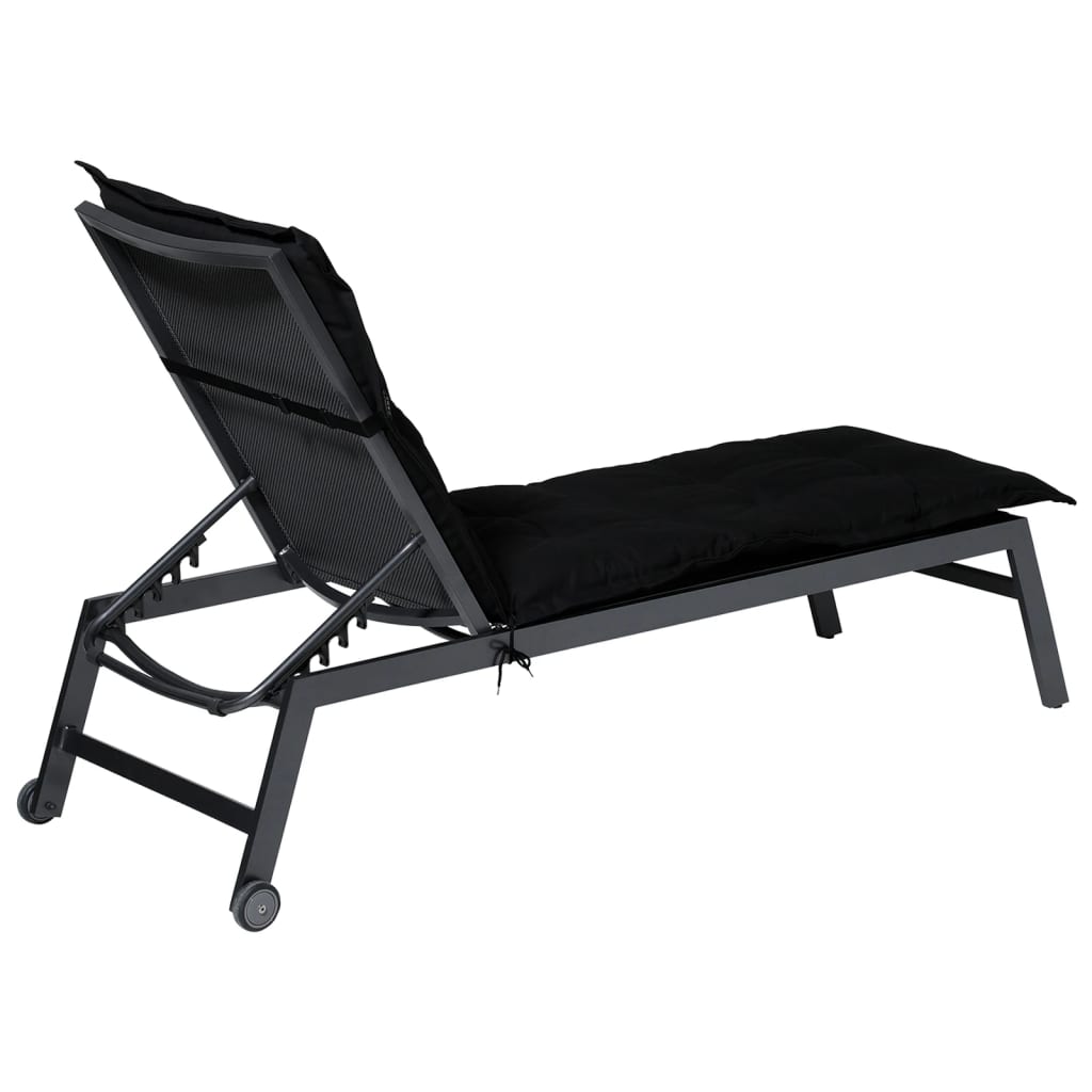 Madison Μαξιλάρι Ξαπλώστρας Panama Μαύρο 200 x 60 εκ. 6