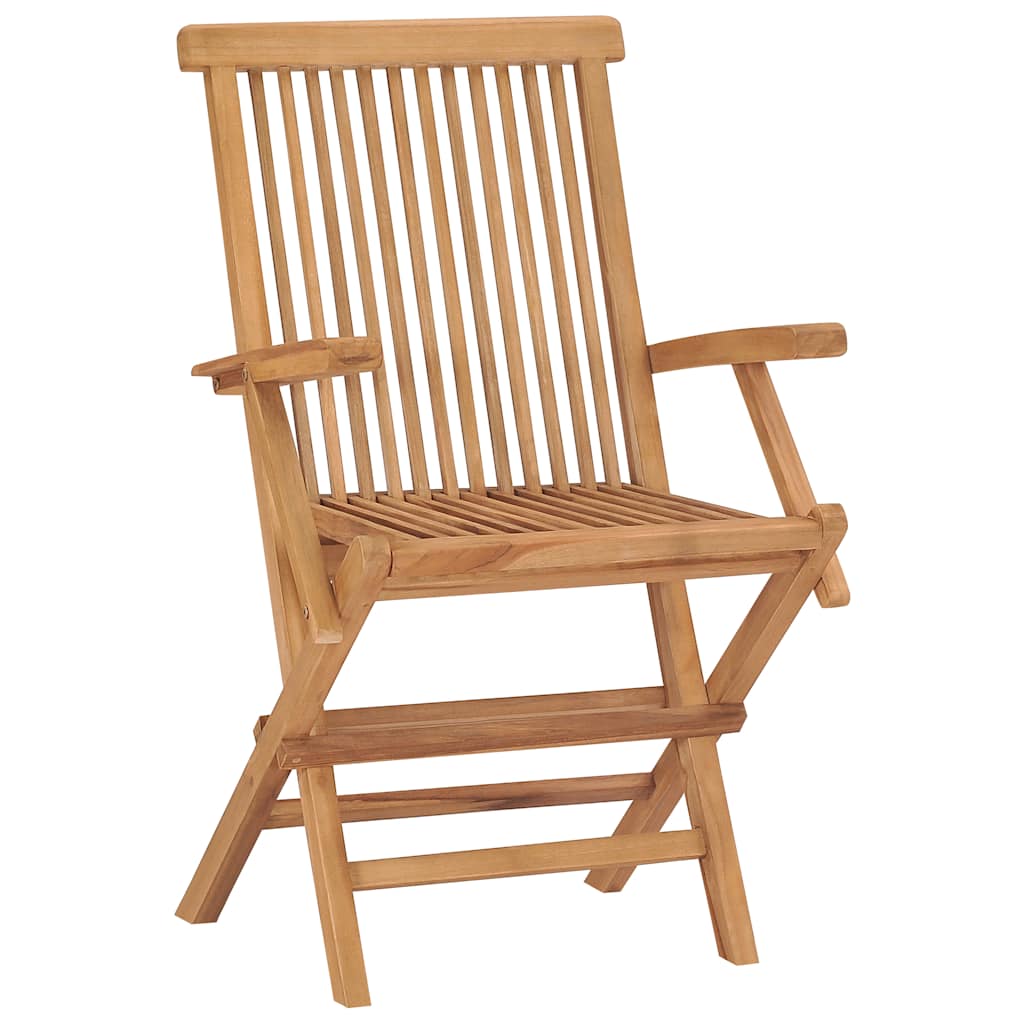 Καρέκλες Κήπου Πτυσσόμενες 2 τεμ. από Μασίφ Ξύλο Teak 4