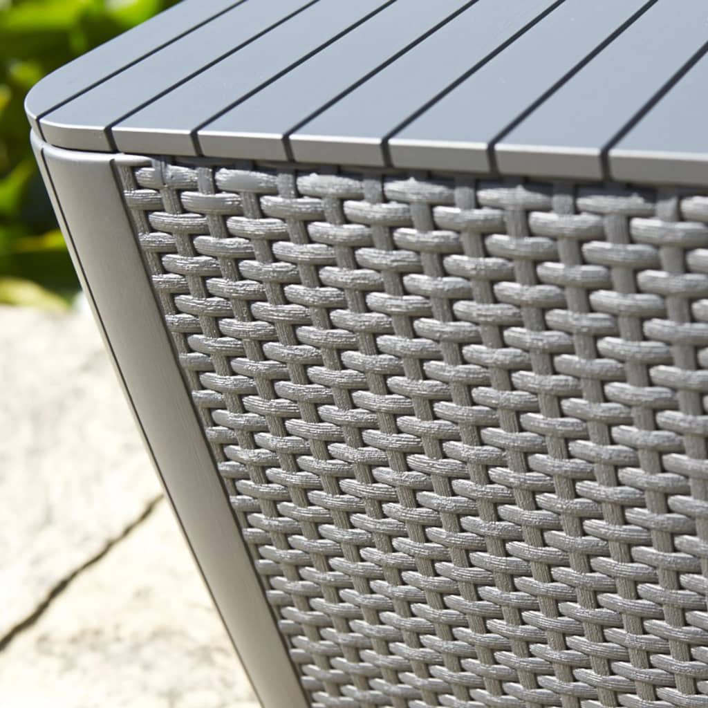 Keter Τραπέζι Κήπου Βοηθητικό Luzon Flat Wicker Χρώμα Καπουτσίνο 4