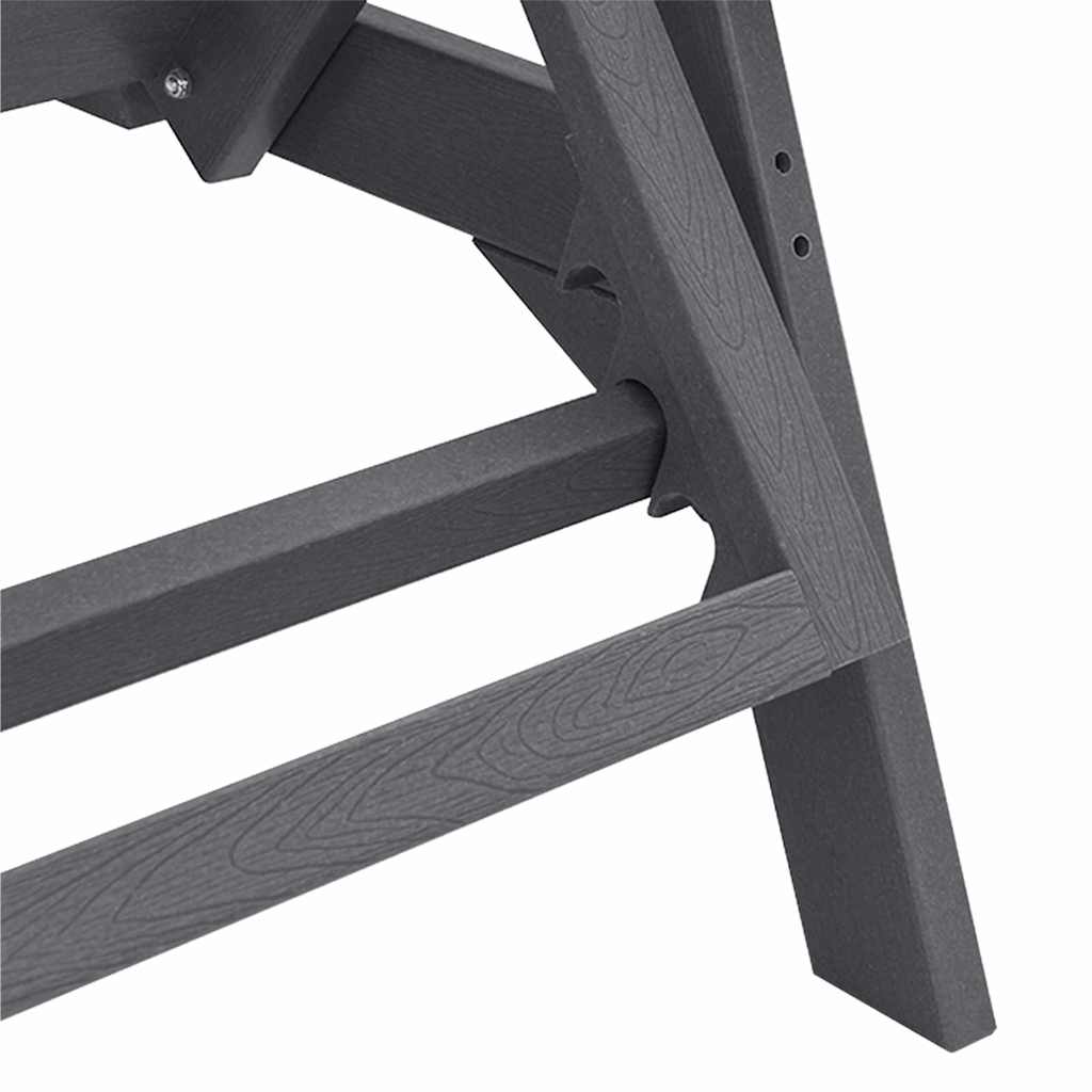 Ξαπλώστρα Ανοιχτό γκρι 53x162x98.5 εκ. HDPE 8