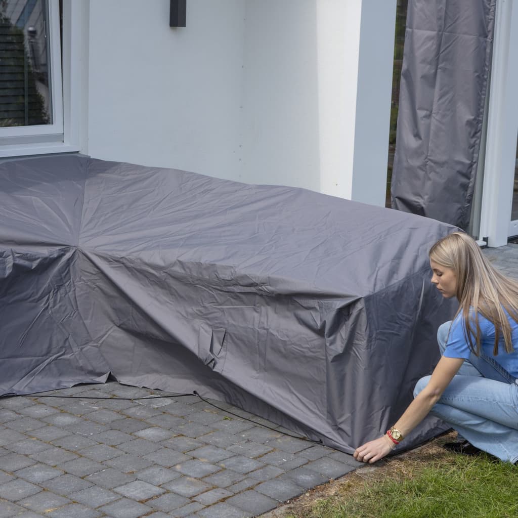 Madison Κάλυμμα Επίπλων Κήπου Δεξί Γκρι 320 x 255 x 70 εκ. 4