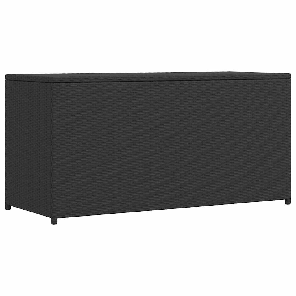 Κουτί Αποθήκευσης Κήπου Μαύρο 120x50x60 εκ. από Συνθετικό Ρατάν 1