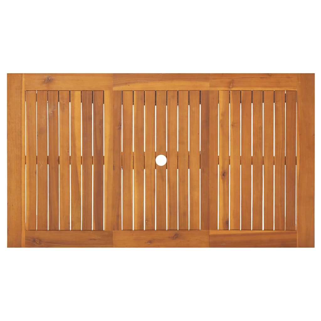 Τραπέζι Κήπου 140 x 80 x 74 εκ. από Μασίφ Ξύλο Ακακίας 4