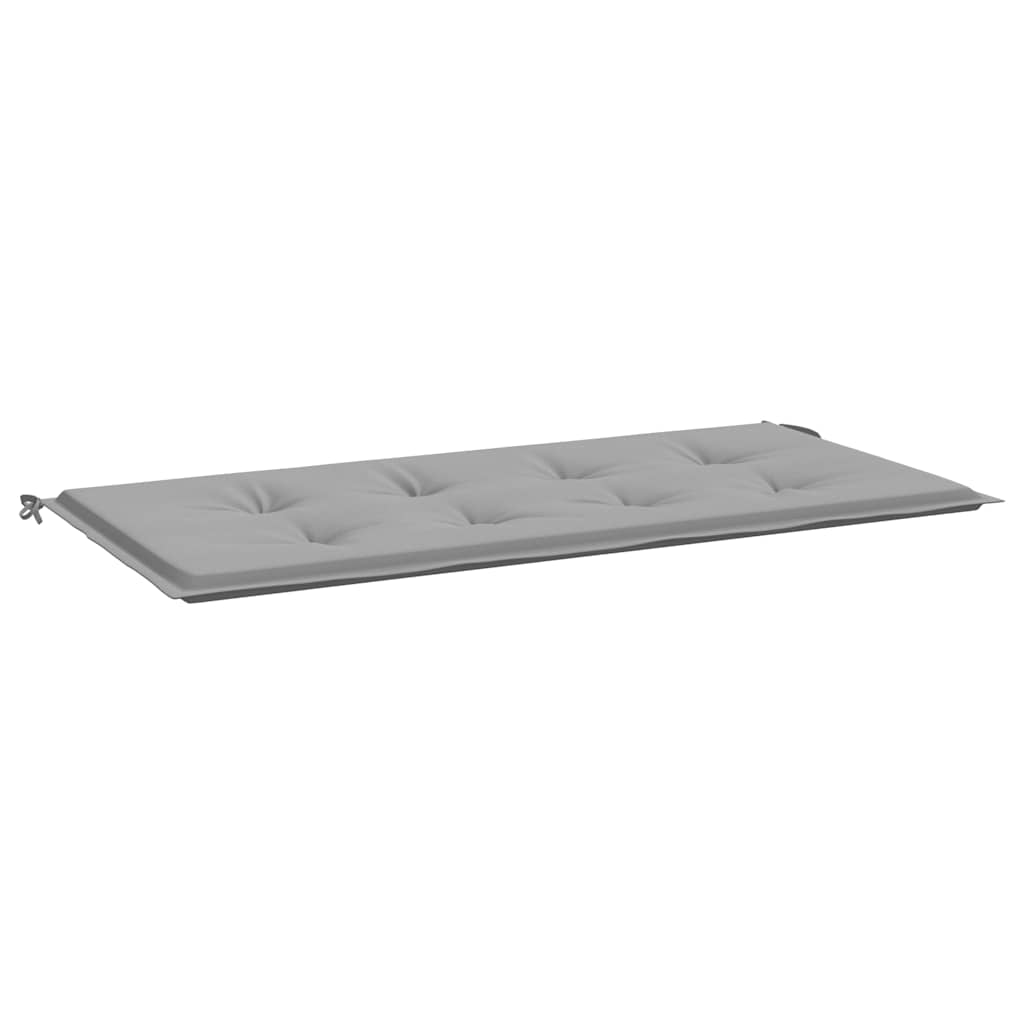 Μαξιλάρι Πάγκου Κήπου Γκρι 120x50x4 εκ. Ύφασμα Oxford 2