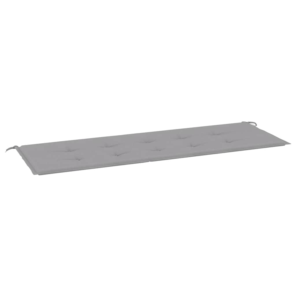 Μαξιλάρι Πάγκου Κήπου Γκρι 150x50x4 εκ. Ύφασμα Oxford 2
