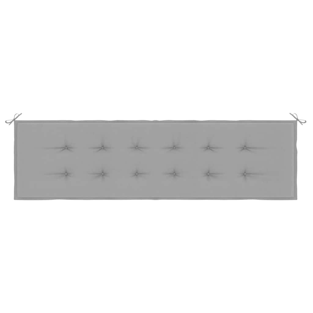 Μαξιλάρι Πάγκου Κήπου Γκρι 180 x 50 x 3 εκ. Ύφασμα Oxford 4