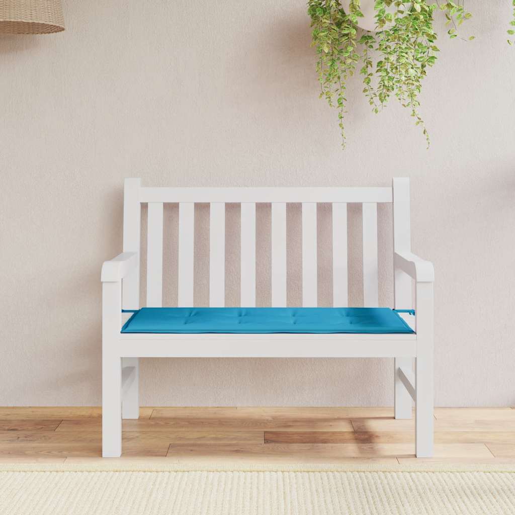 Μαξιλάρι Πάγκου Κήπου Μπλε 120x50x3 εκ. Ύφασμα Oxford 1