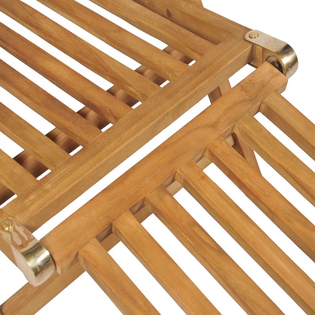 Ξαπλώστρα με Υποπόδιο από Μασίφ Ξύλο Teak 8