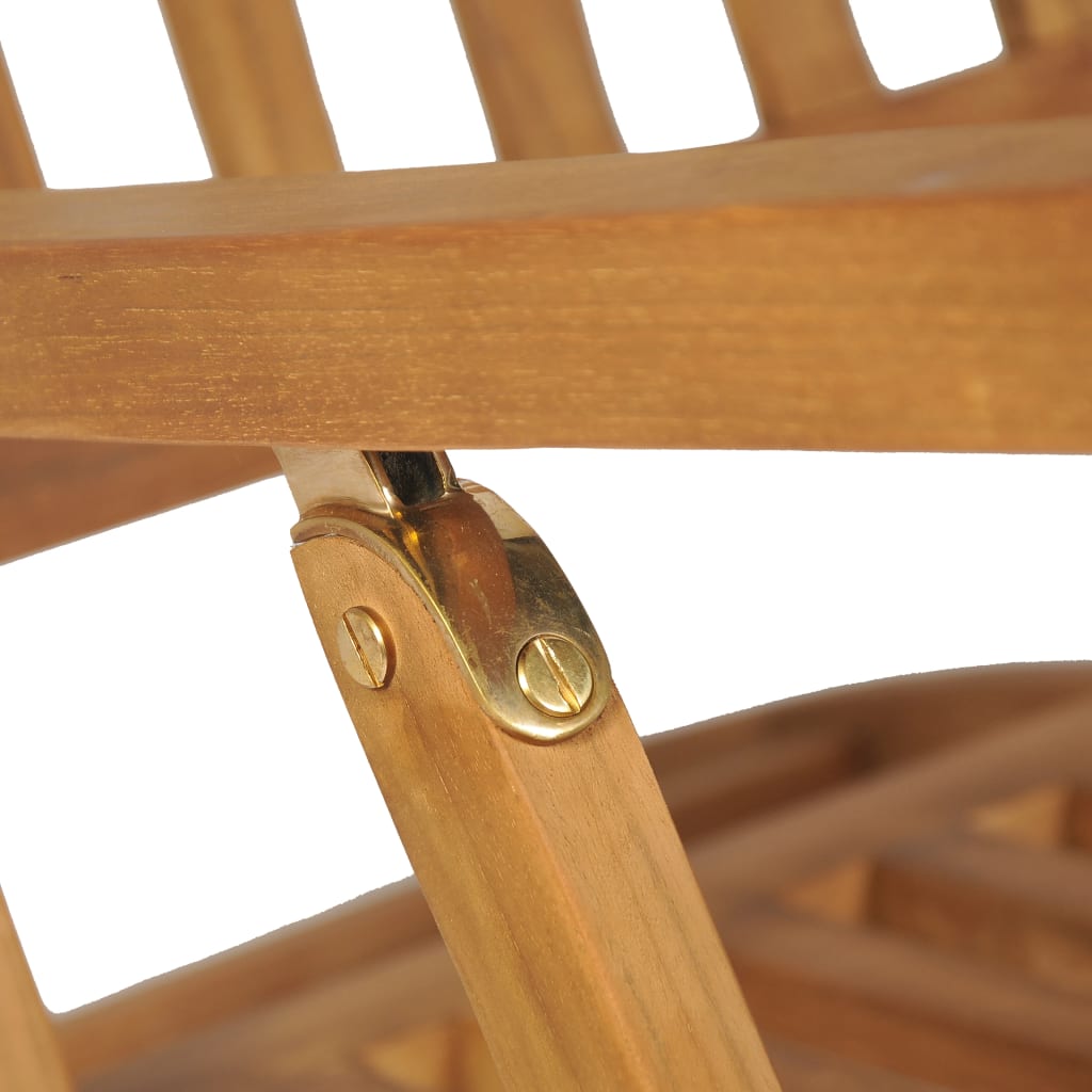 Ξαπλώστρα με Υποπόδιο από Μασίφ Ξύλο Teak 9