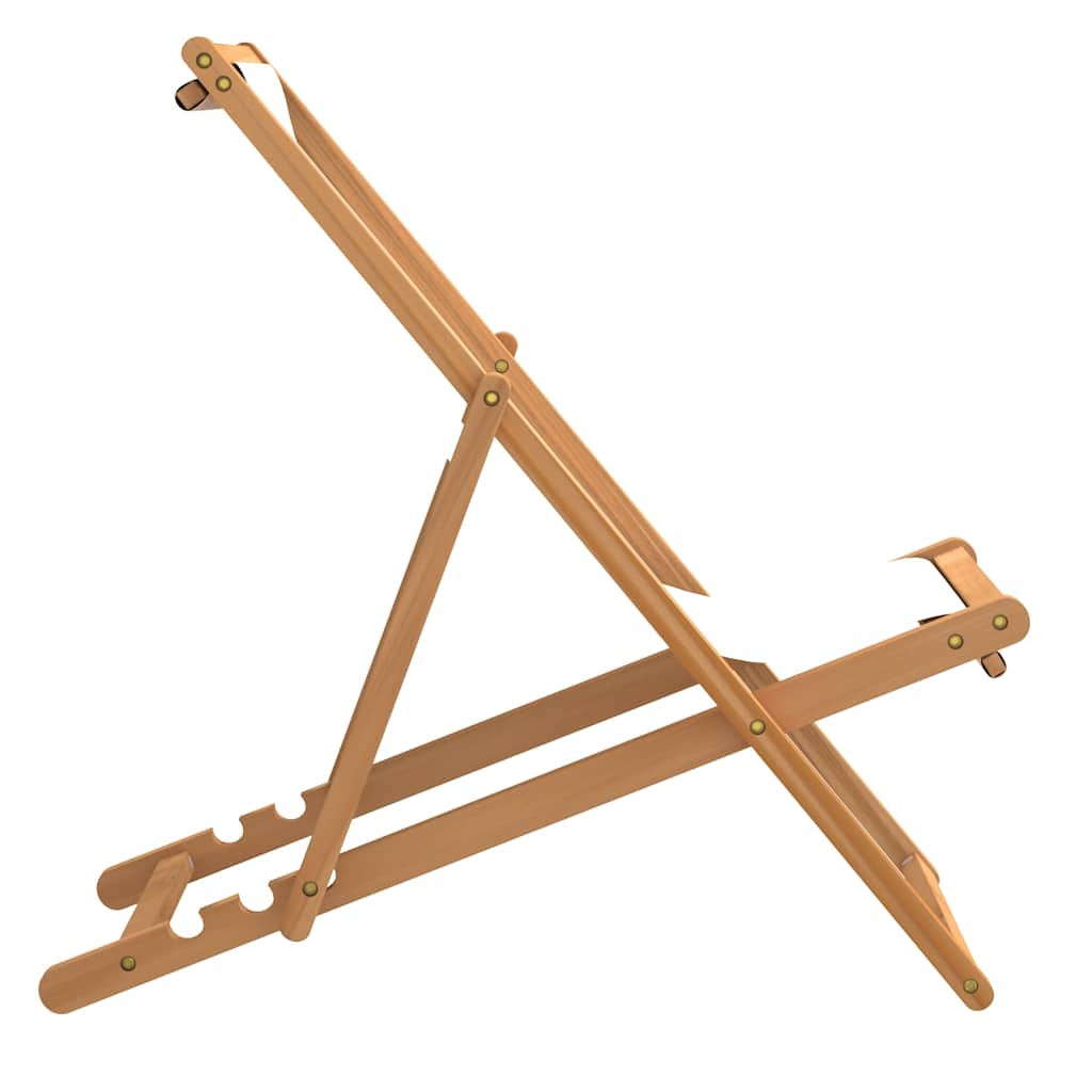 Ξαπλώστρα Κρεμ 56 x 105 x 96 εκ. από Ξύλο Teak 4