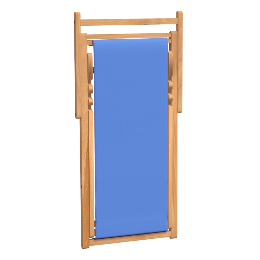 Ξαπλώστρα Μπλε 56 x 105 x 96 εκ. από Ξύλο Teak 6