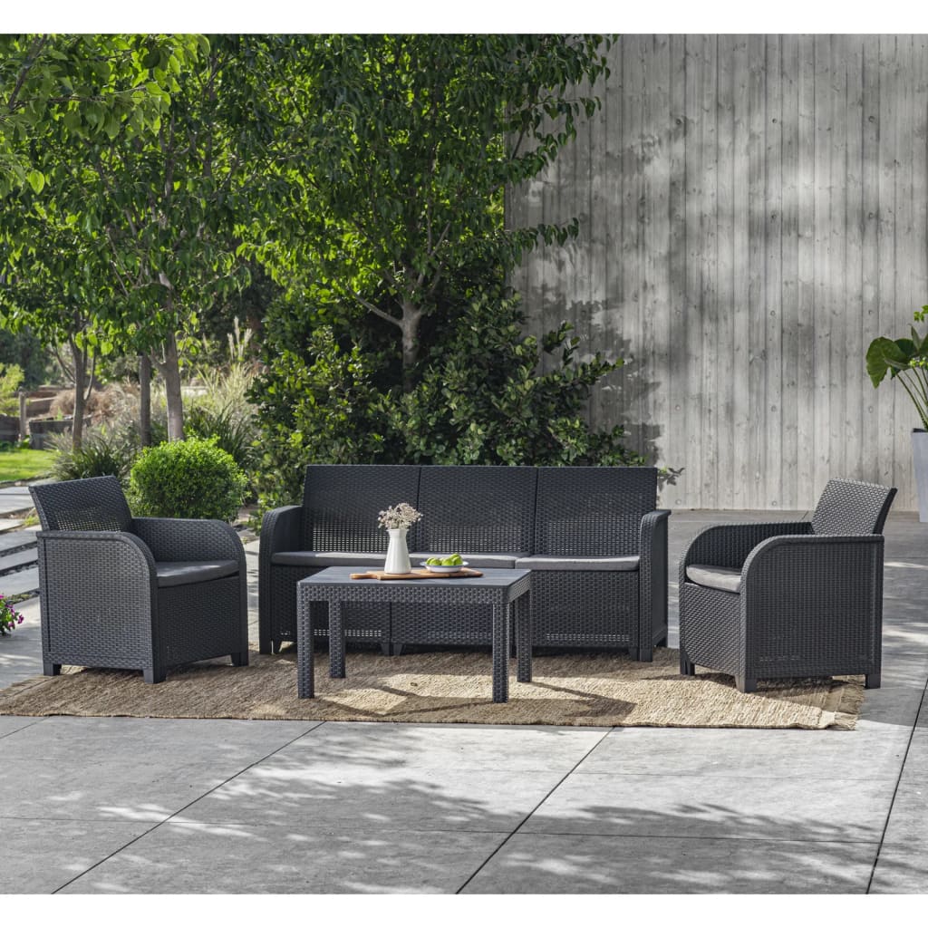 Keter Τραπέζι Κήπου Rosalie Χρώμα Γραφίτης 4