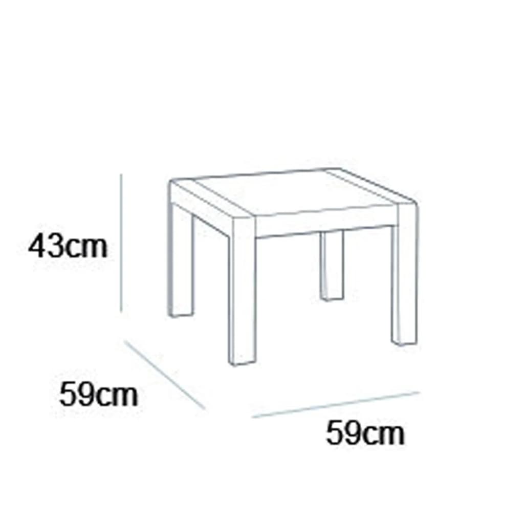 Keter Τραπέζι Κήπου Rosalie Χρώμα Γραφίτης 5