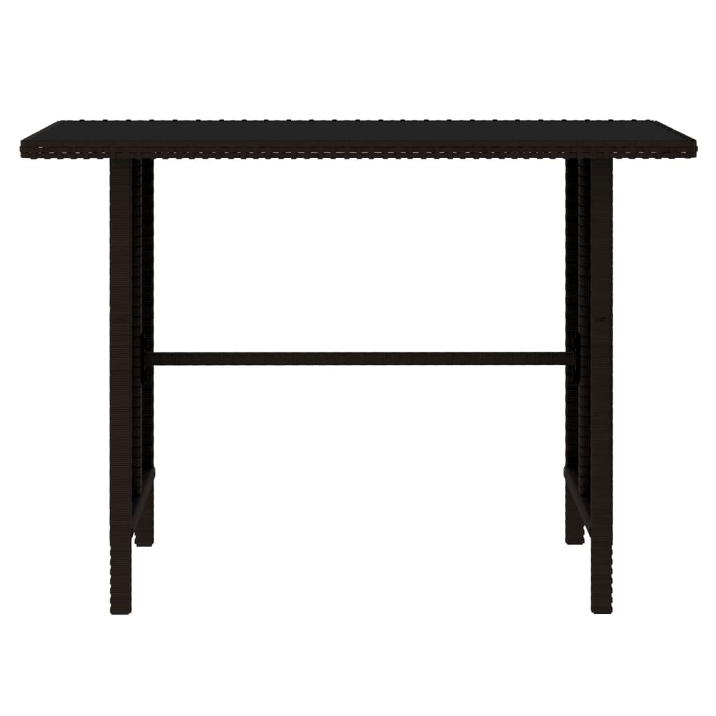 Σαλόνι Κήπου 4 Τεμαχίων Καφέ από Συνθετικό Ρατάν 10