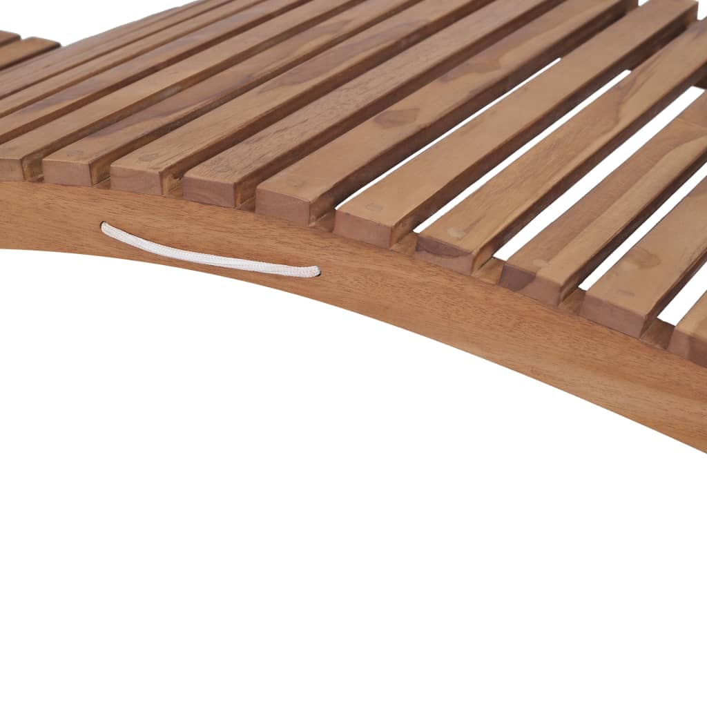 Ξαπλώστρα Πτυσσόμενη από Μασίφ Ξύλο Teak 12