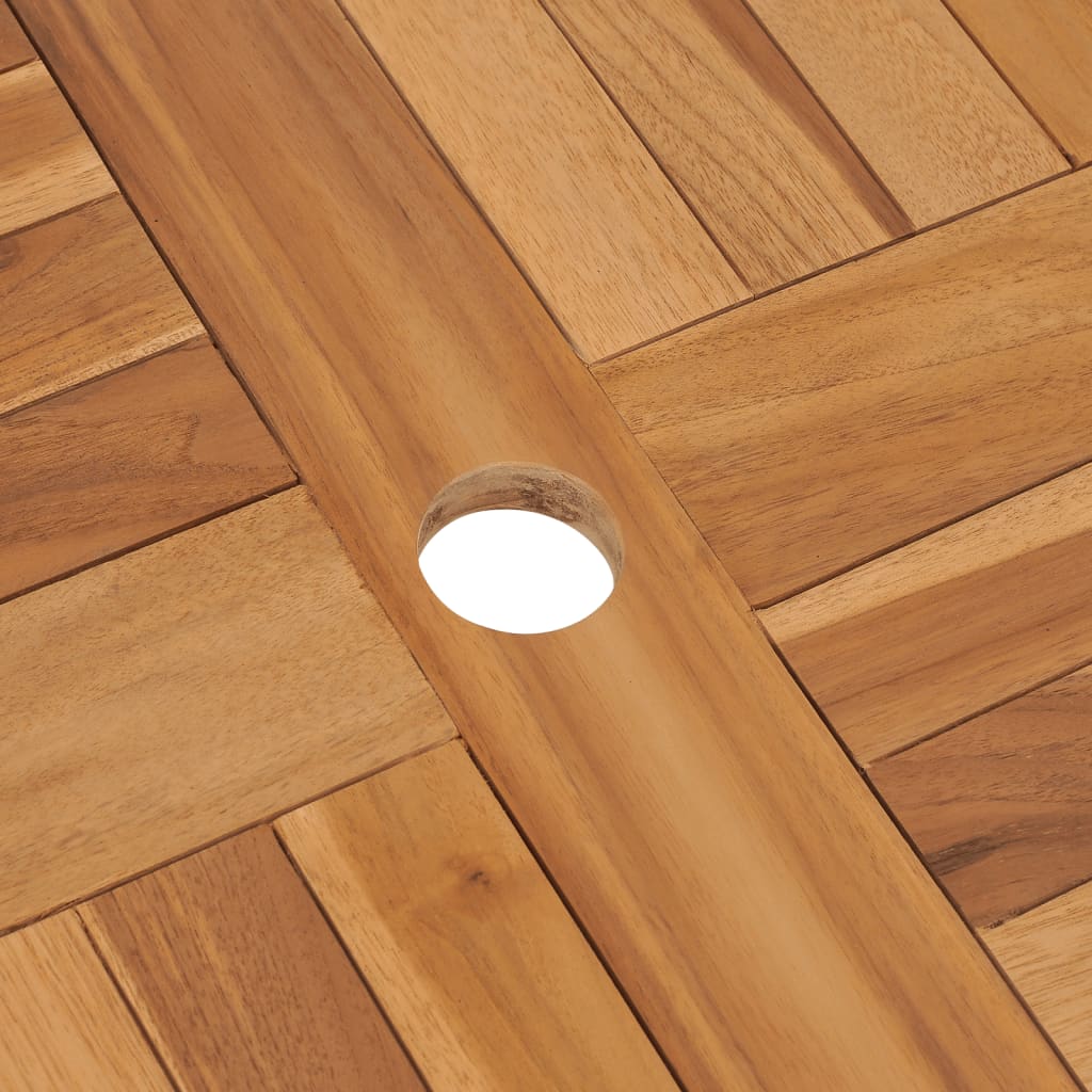 Τραπέζι Κήπου Πτυσσόμενο 85 x 76 εκ. από Μασίφ Ξύλο Teak 8