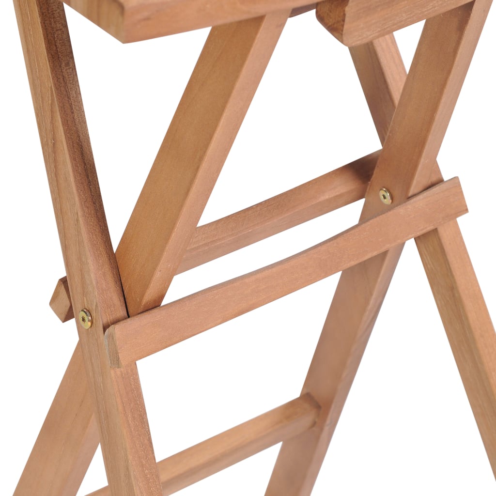 Σκαμπό Μπαρ Πτυσσόμενα 2 τεμ. από Μασίφ Ξύλο Teak 7