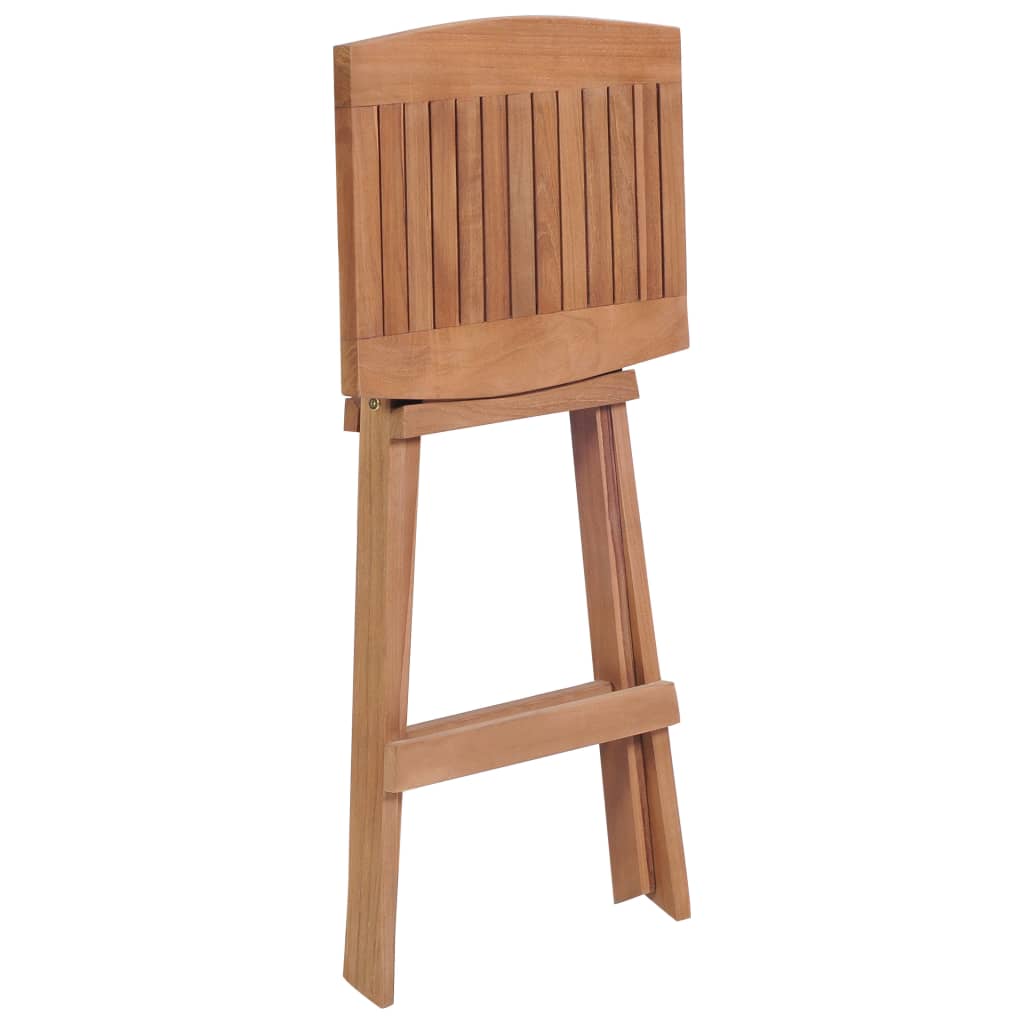 Σκαμπό Μπαρ Πτυσσόμενα 4 τεμ. από Μασίφ Ξύλο Teak 5
