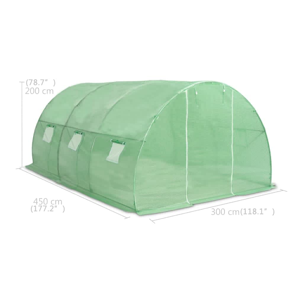 Θερμοκήπιο 13,5 μ² 450 x 300 x 200 εκ. 12