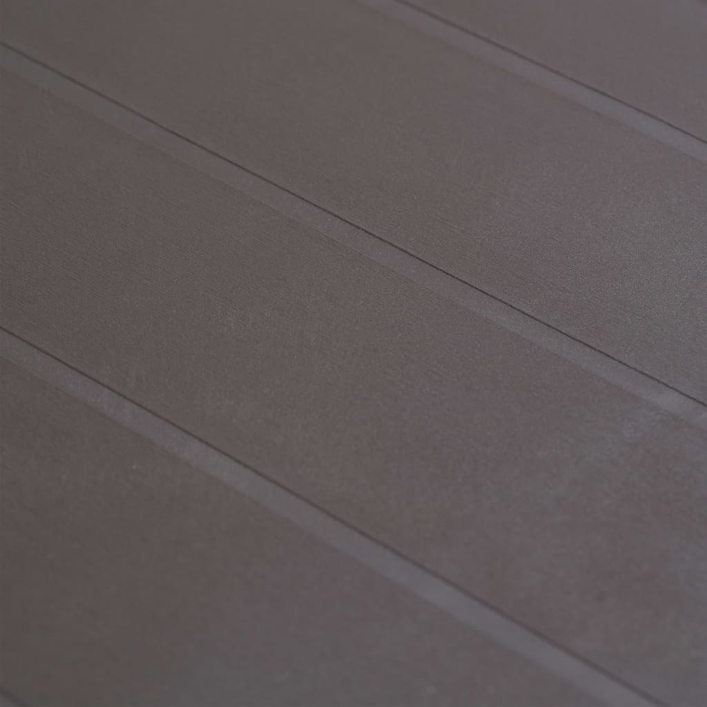 Τραπέζι Κήπου Καφέ με Εμφάνιση Ρατάν 79x79x72 εκ. Πλαστικό 4