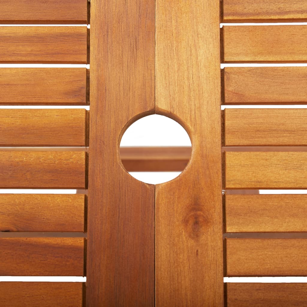 Τραπέζι Κήπου Πτυσσόμενο 135 x 85 x 75 εκ. Μασίφ Ξύλο Ακακίας 7