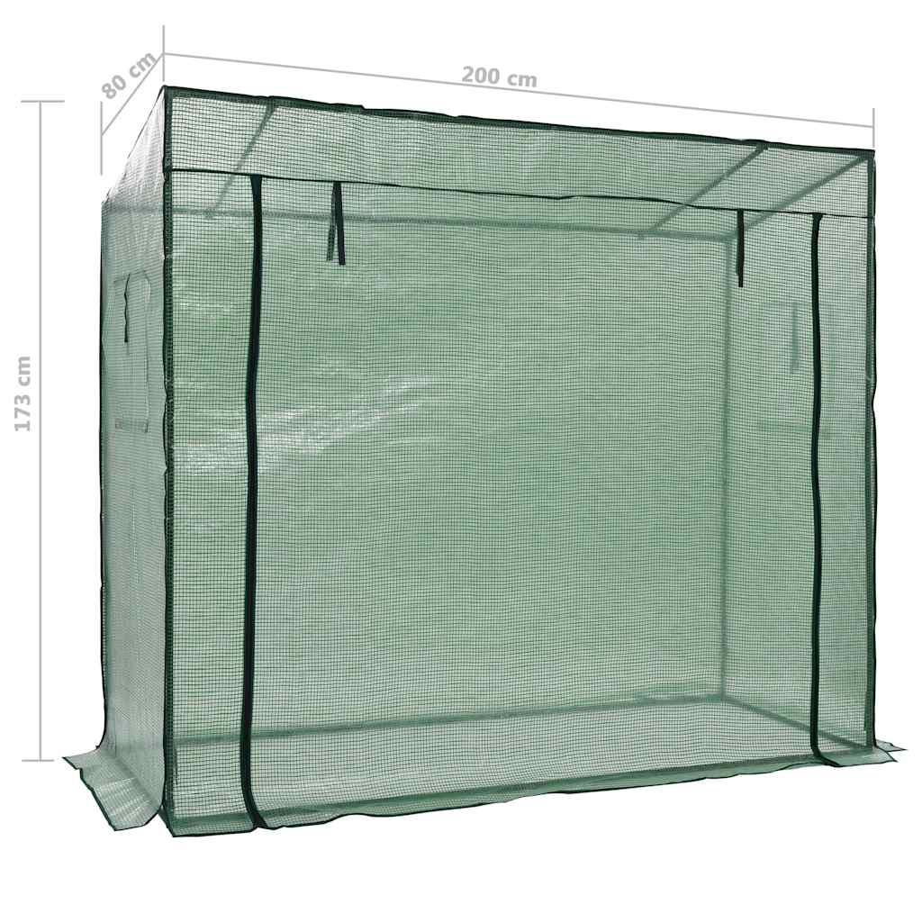 Θερμοκήπιο Walk-in 200 x 80 x 173 εκ. 8