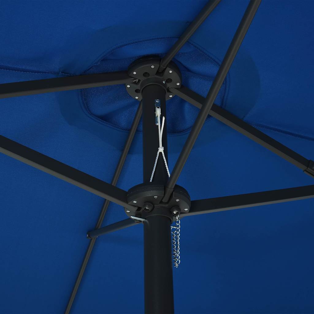 Ομπρέλα Κήπου Μπλε 460 x 270 εκ. με Ιστό Αλουμινίου 5